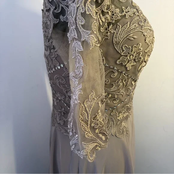 JJs House Zuzana Sequins/Lace Wedding/Evening Dress, NWT, Size 14( like a 12) - Picture 8 of 16